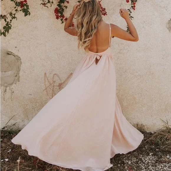 MICHAEL COSTELLO X REVOLVE Justin Gown, Blush, Medium